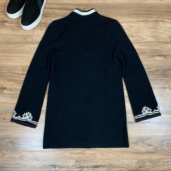 Tory Burch Merino Wool‎ Tunic Knit Sweater Woman's Small Color Black - Picture 5 of 7